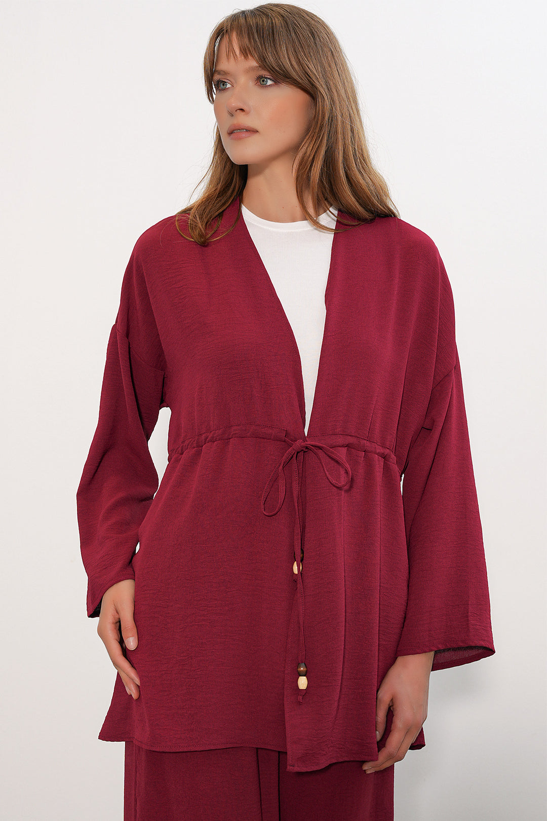 Bigdart Ensemble de 2 pantalons kimono Ayrobin pour femme 30101 - Bordeaux