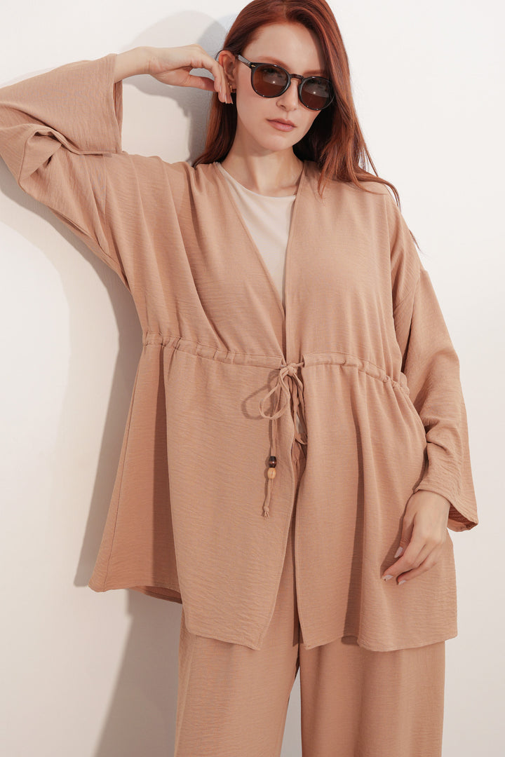 Bigdart Ensemble de pantalon kimono Ayrobin pour femme 30101 - Vison