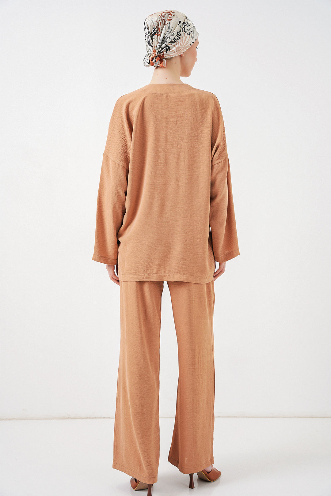 Bigdart Ensemble pantalon kimono ayrobin pour femmes 6739 - Biscuit