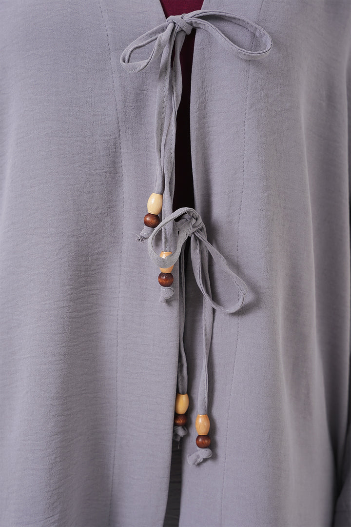 Bigdart Ensemble à deux pièces en Ayrobin kimono pour femme 6739 - Gris