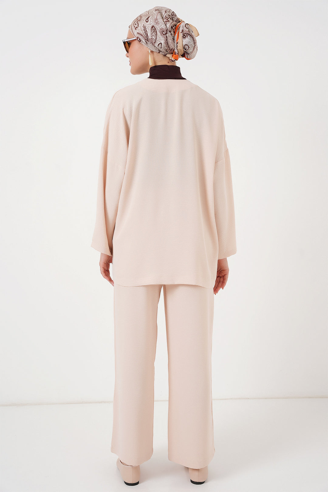 Bigdart Ensemble à deux pièces en Ayrobin kimono pour femme 6739 - Crème