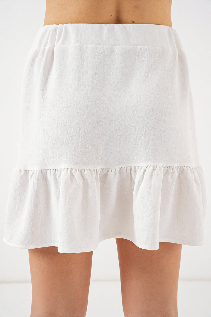 Bigdart Jupe Mini Ayrobin Femme 8054 - Blanc