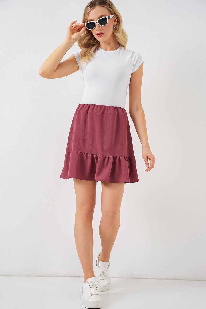 Bigdart Jupe Mini Ayrobin Femme 8054 - Rose Poudré