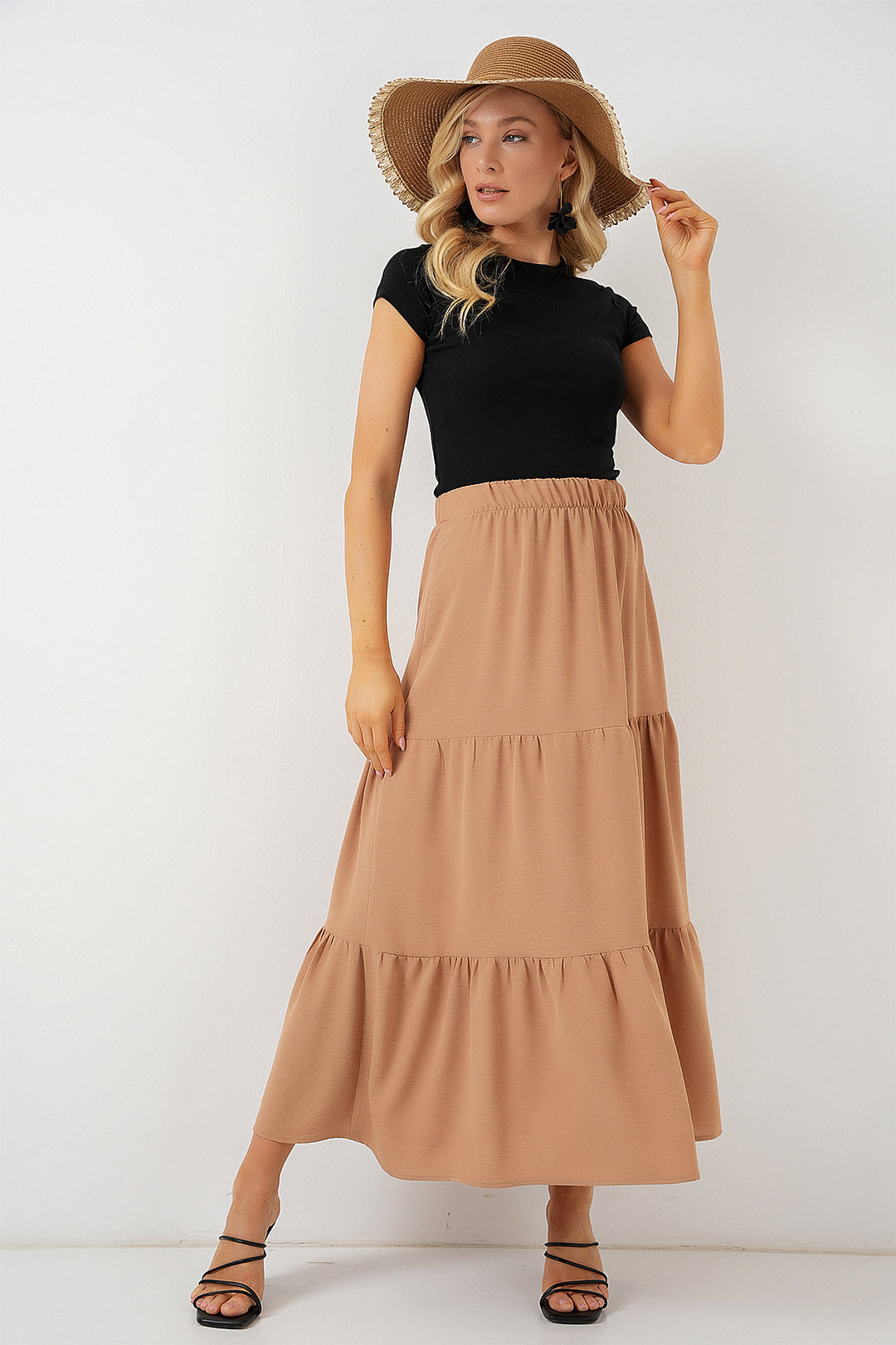 Bigdart Jupe Longue Ayrobin Femme 8048 - Biscuit