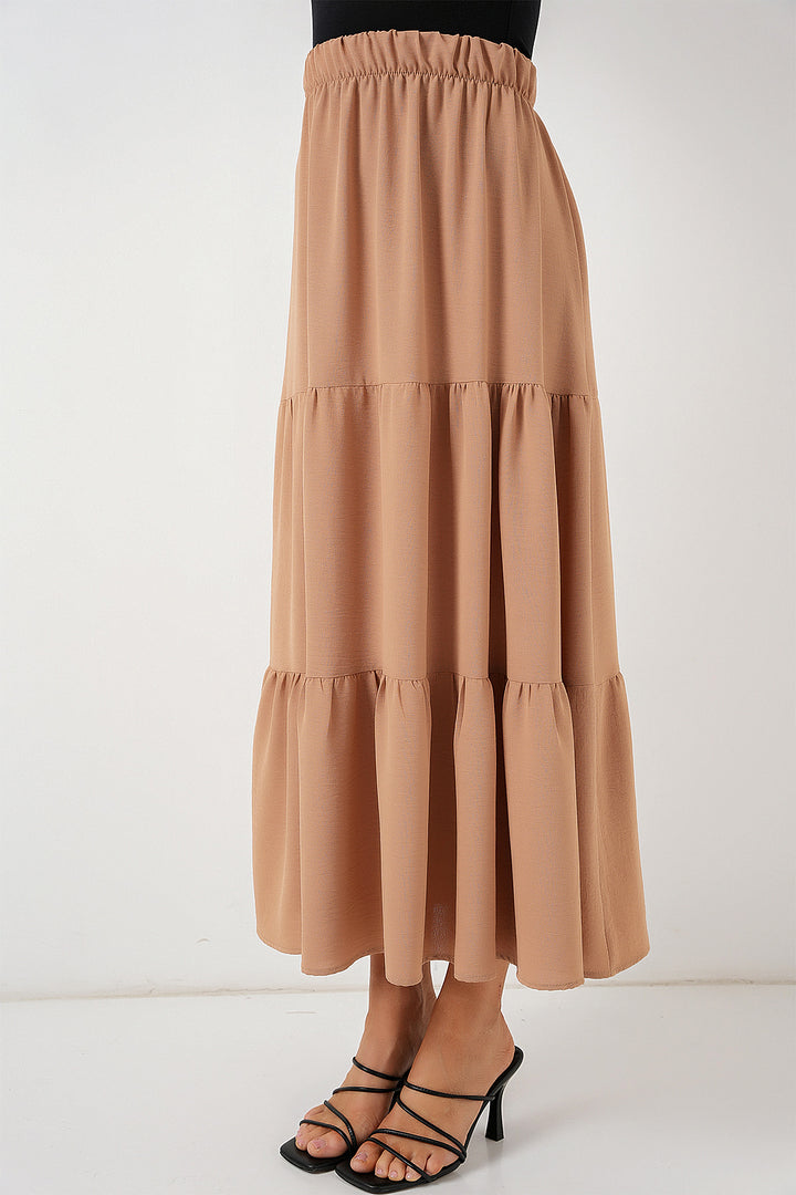 Bigdart Jupe Longue Ayrobin Femme 8048 - Biscuit