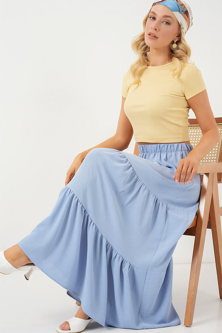 Bigdart Jupe Longue Ayrobin Femme 8048 - Bleu