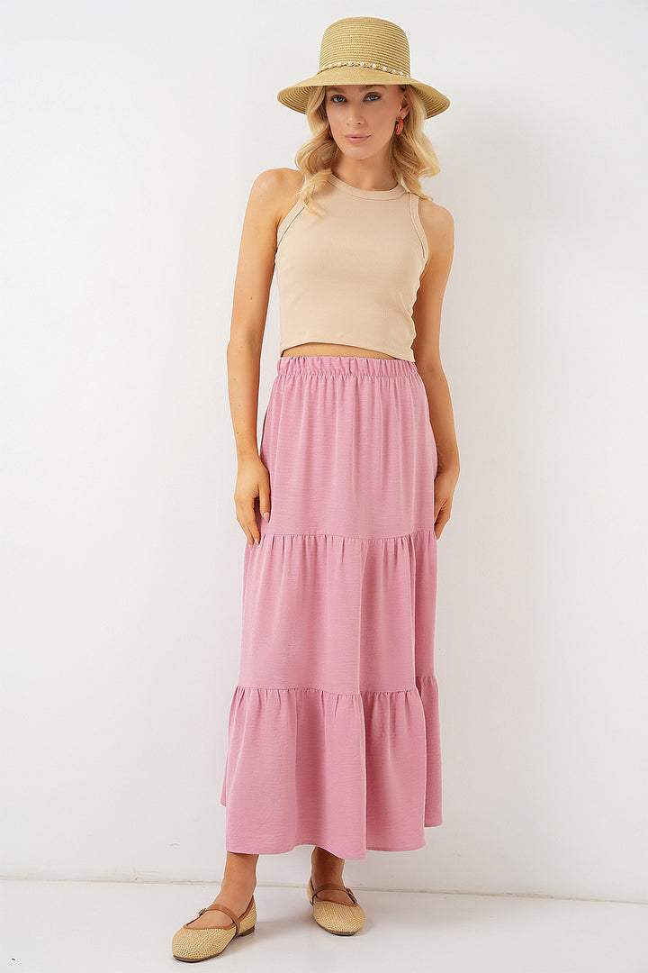 Bigdart Jupe Longue Ayrobin Femme 8048 - Poudré