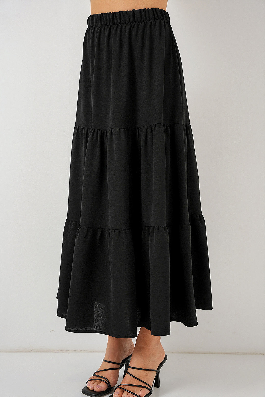Bigdart Jupe longue en Ayrobin pour femme 8048 - Noir