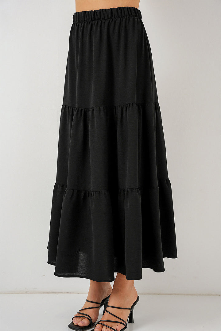Bigdart Jupe longue en Ayrobin pour femme 8048 - Noir
