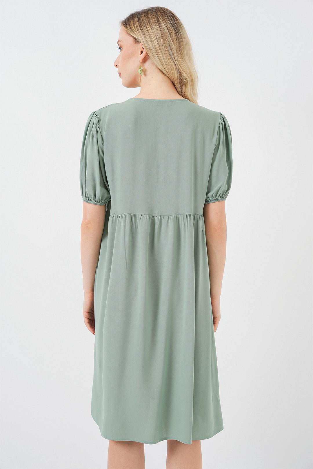 Bigdart Robe midi à lacets pour femme 2575 - Vert d'eau