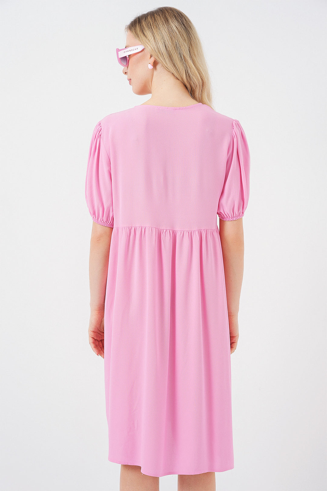 Bigdart Robe midi à lacets pour femme 2575 - Rose