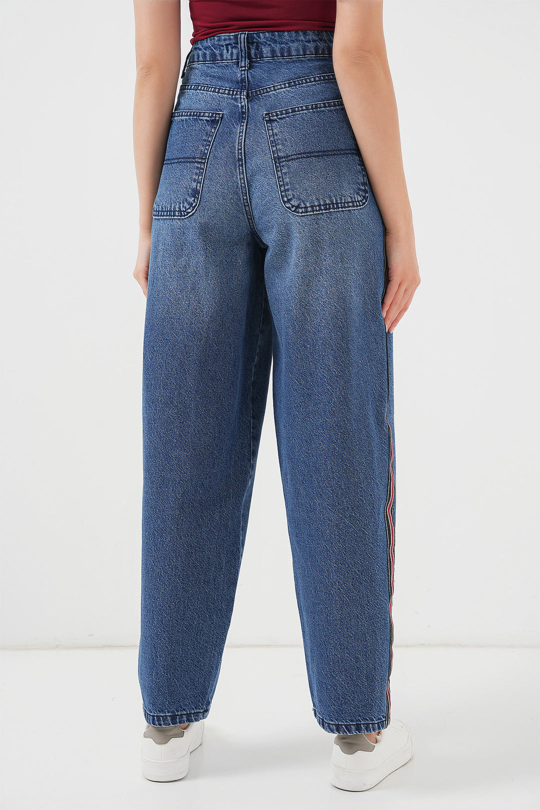 Bigdart Pantalon en jean baggy pour femme 6700 - Bleu marine