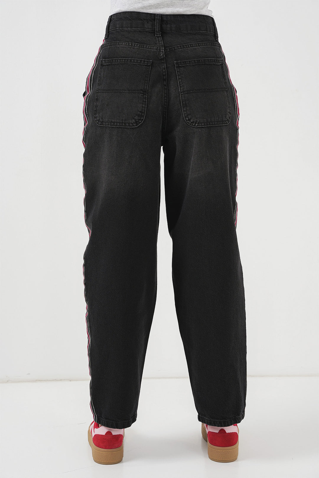 Bigdart Pantalon en Jean Baggy Femme 6700 - Noir