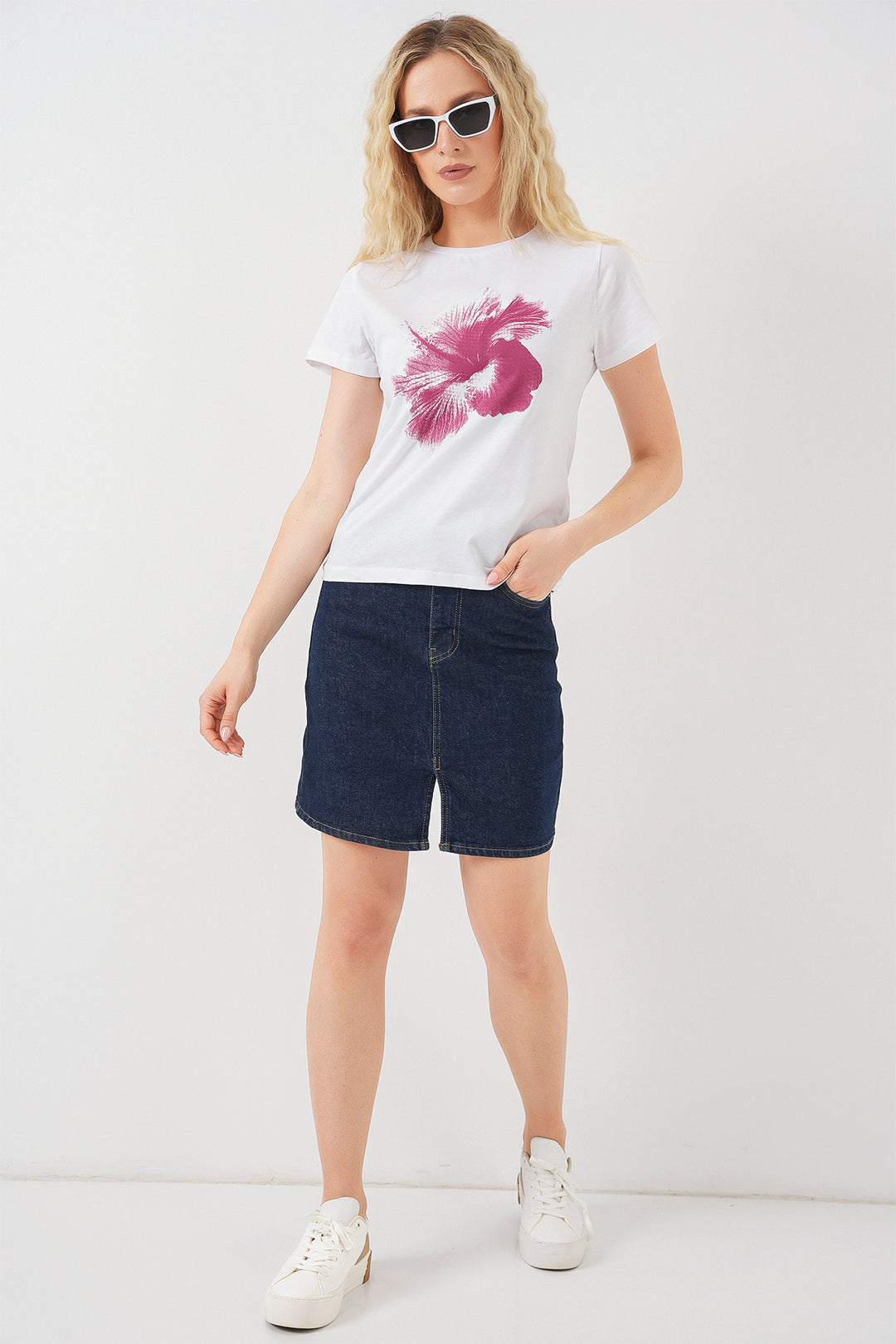 Bigdart T-shirt basique imprimé pour femme 4349 - Prune