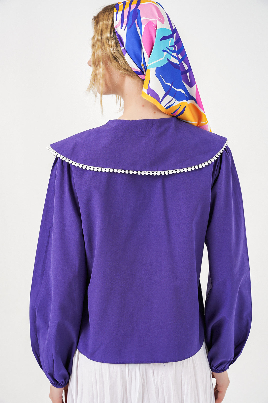 Bigdart Chemise à col bébé femme 20314 - Violet