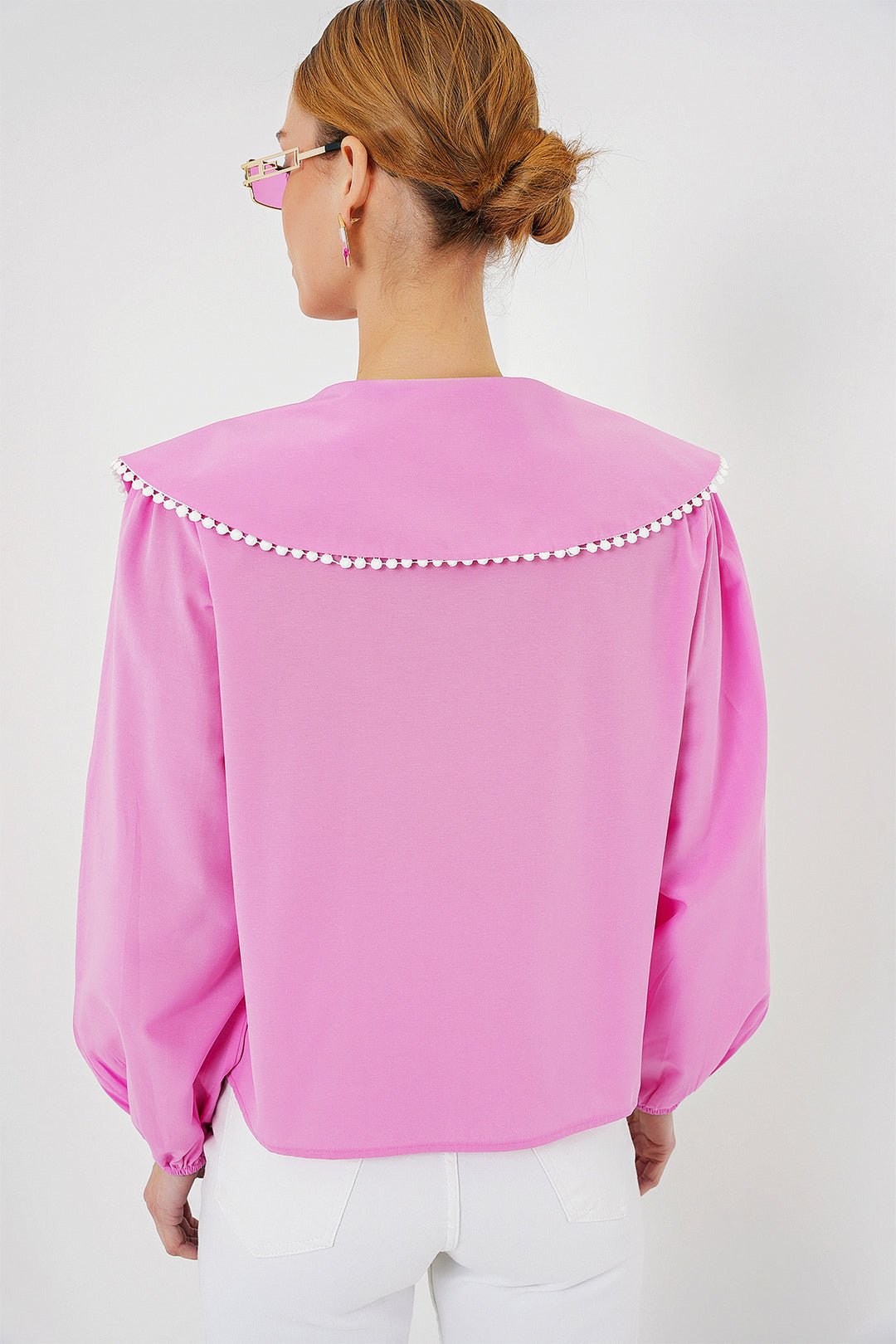 Bigdart Chemise à col bébé pour femme 20314 - Rose