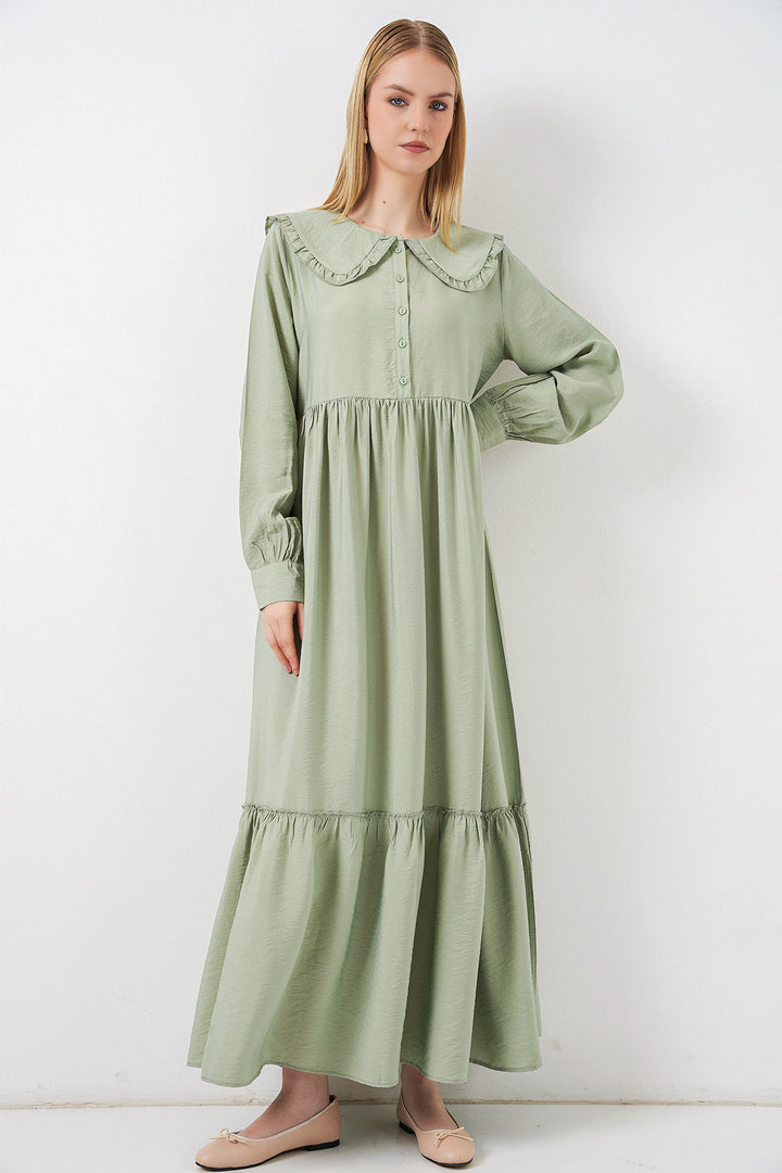 Bigdart Robe longue de hijab à col bébé 2592 - Vert émeraude