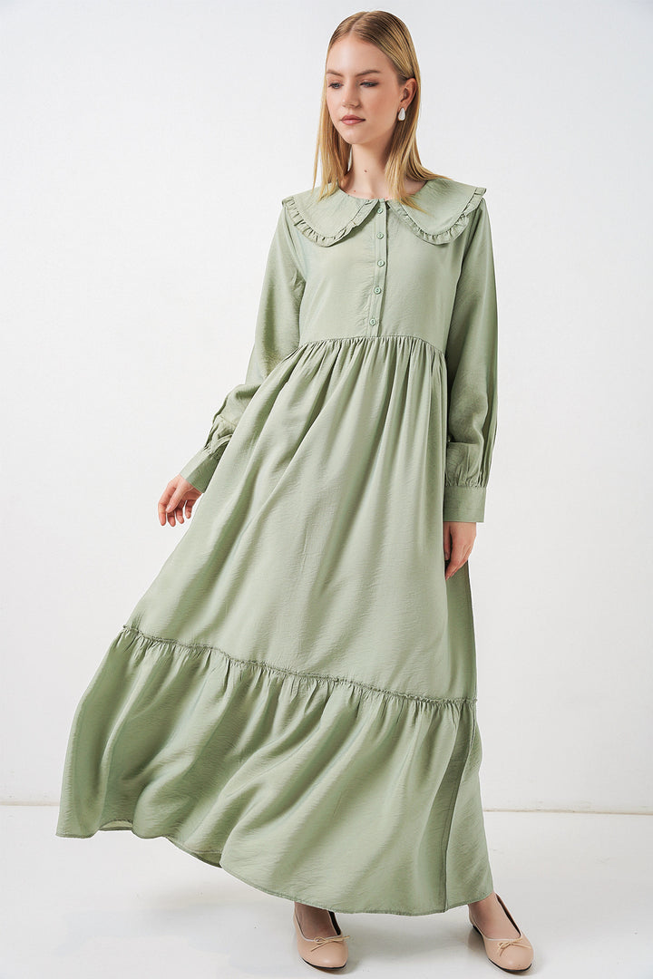 Bigdart Robe longue de hijab à col bébé 2592 - Vert émeraude