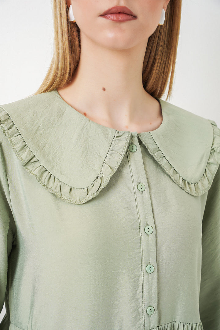 Bigdart Robe longue de hijab à col bébé 2592 - Vert émeraude