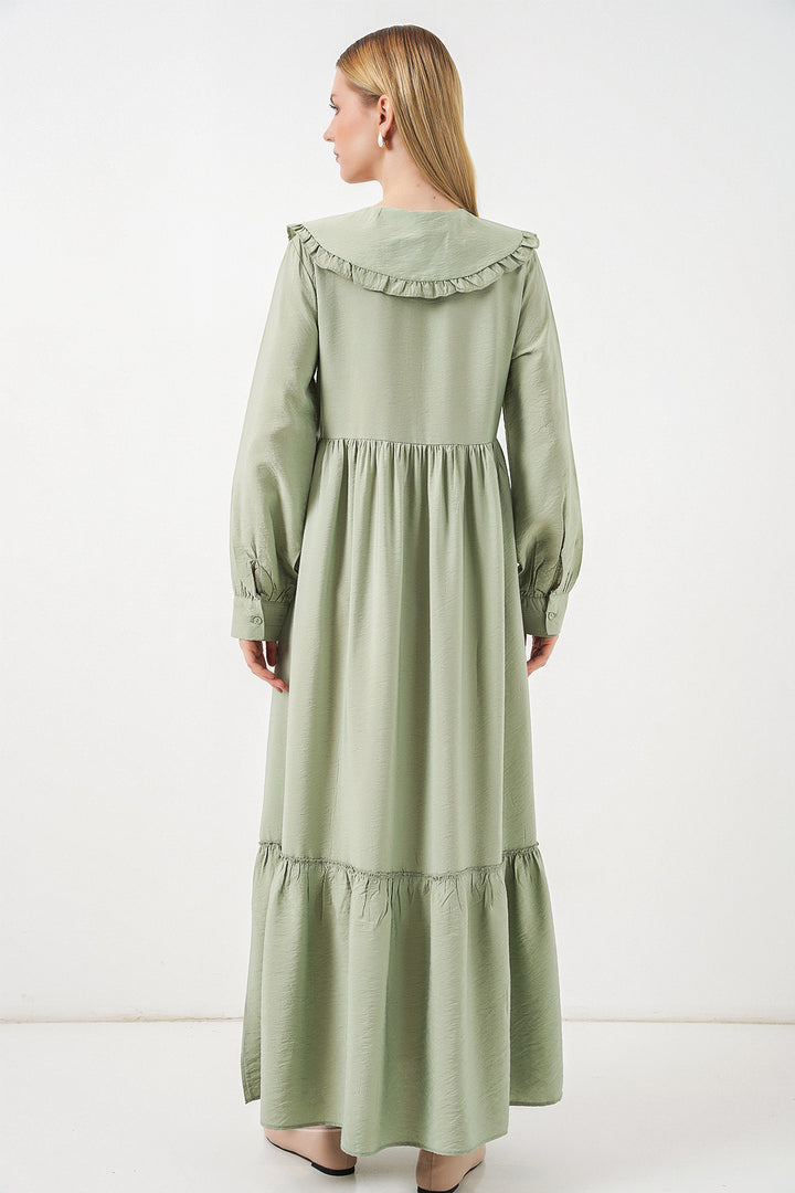 Bigdart Robe longue de hijab à col bébé 2592 - Vert émeraude
