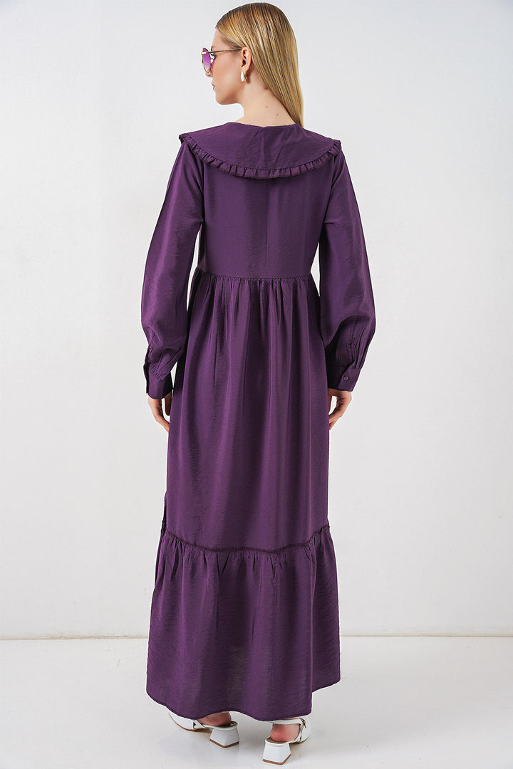 Bigdart Robe longue de hijab à col bébé 2592 - Violet