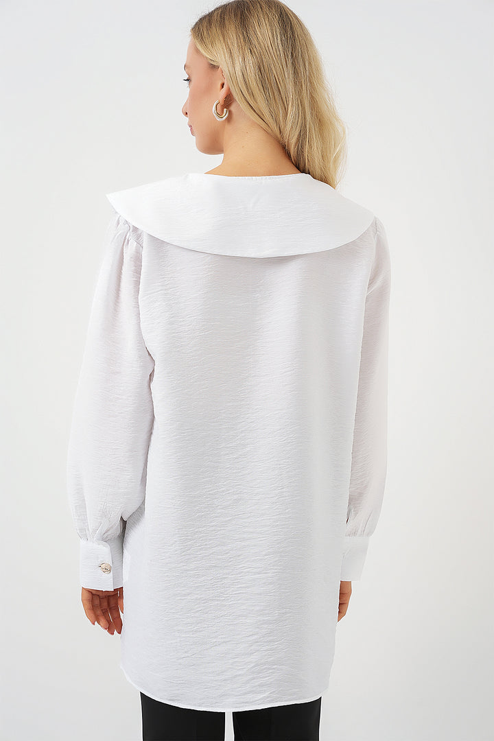 Bigdart Tunique Longue à Col Bébés Femme 5967 - Blanc