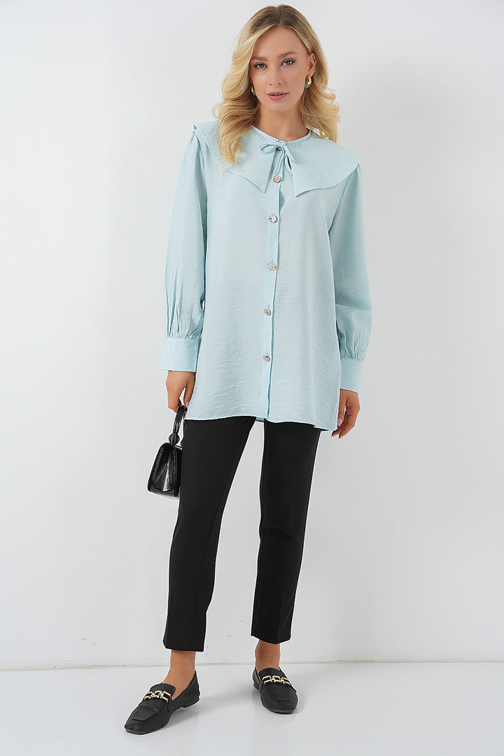 Bigdart Tunique Longue à Col Bébés Femme 5967 - Turquoise