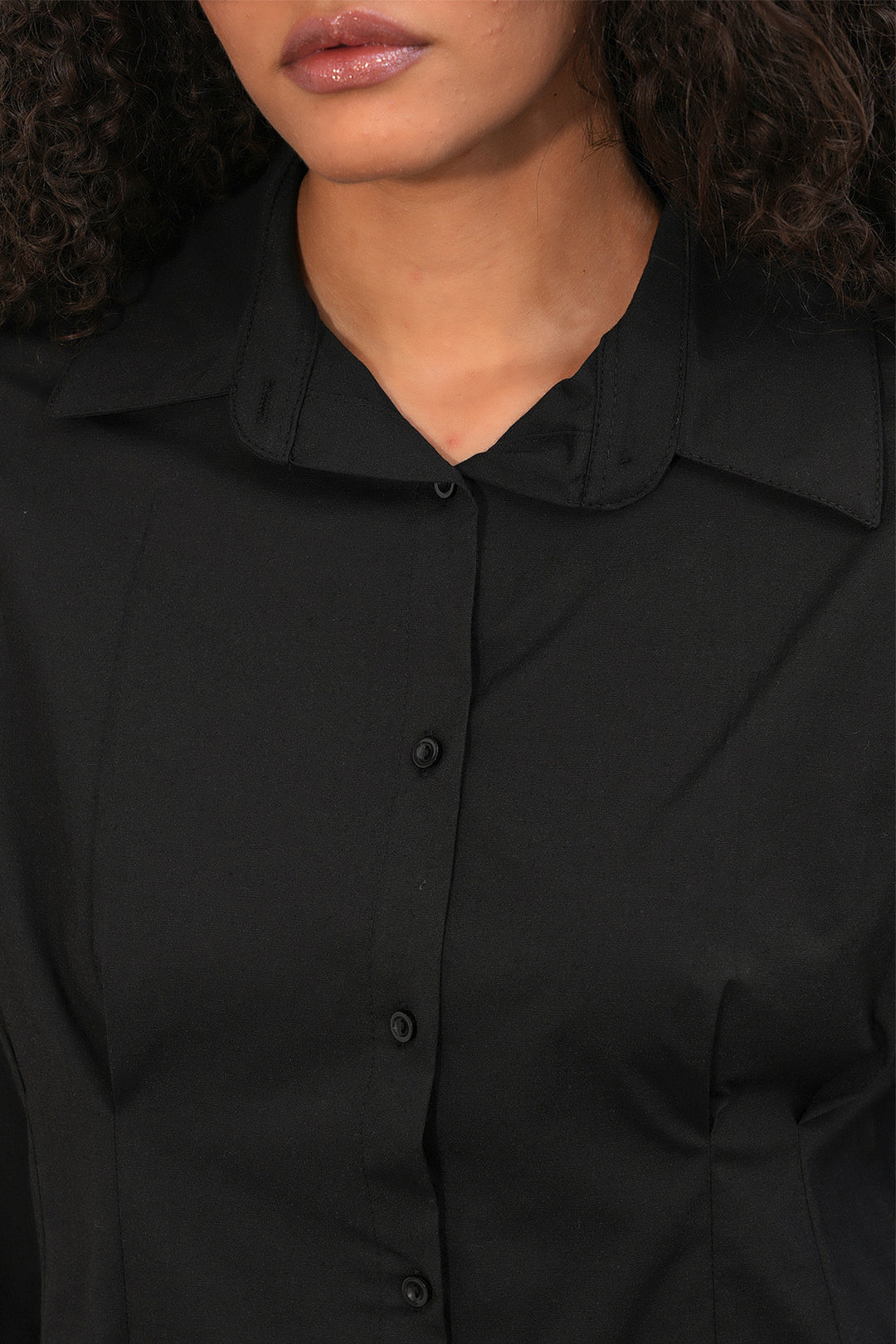 Bigdart Chemise Popeline Ajustée à la Taille Femme 20384 - Noir