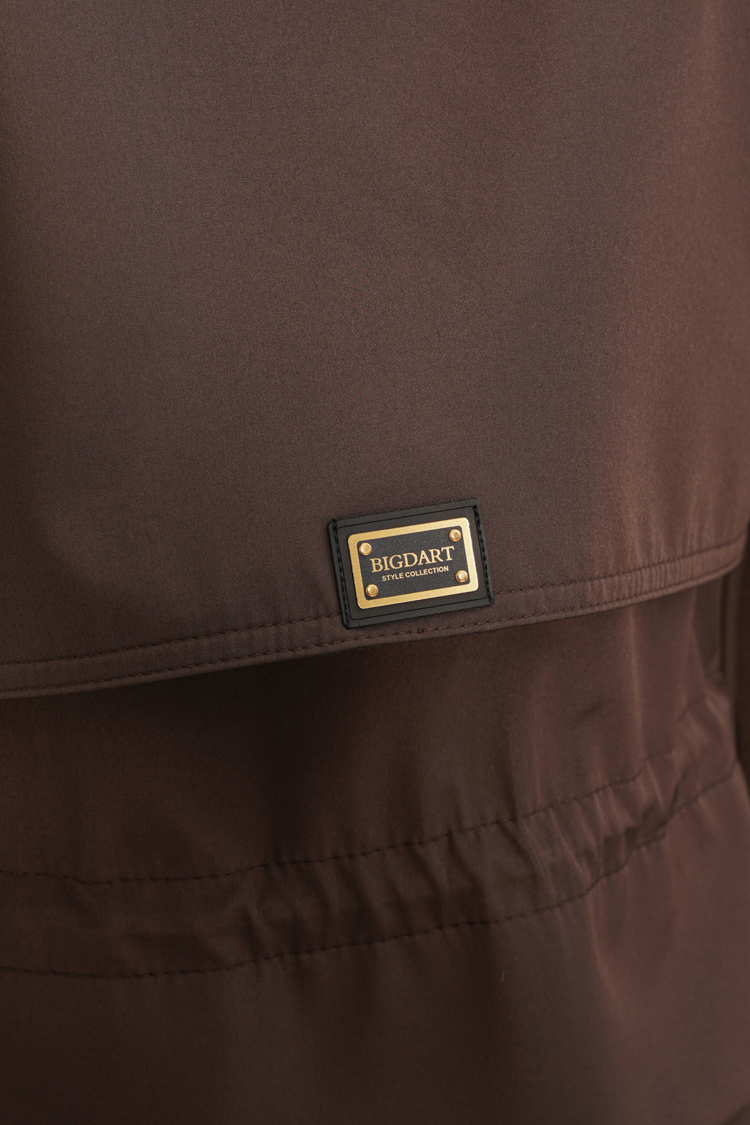 Bigdart Manteau court à ceinture pour femme 50012 - Marron