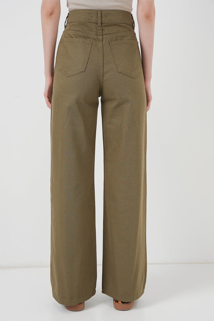 Bigdart Pantalon palazzo taille haute large pour femme