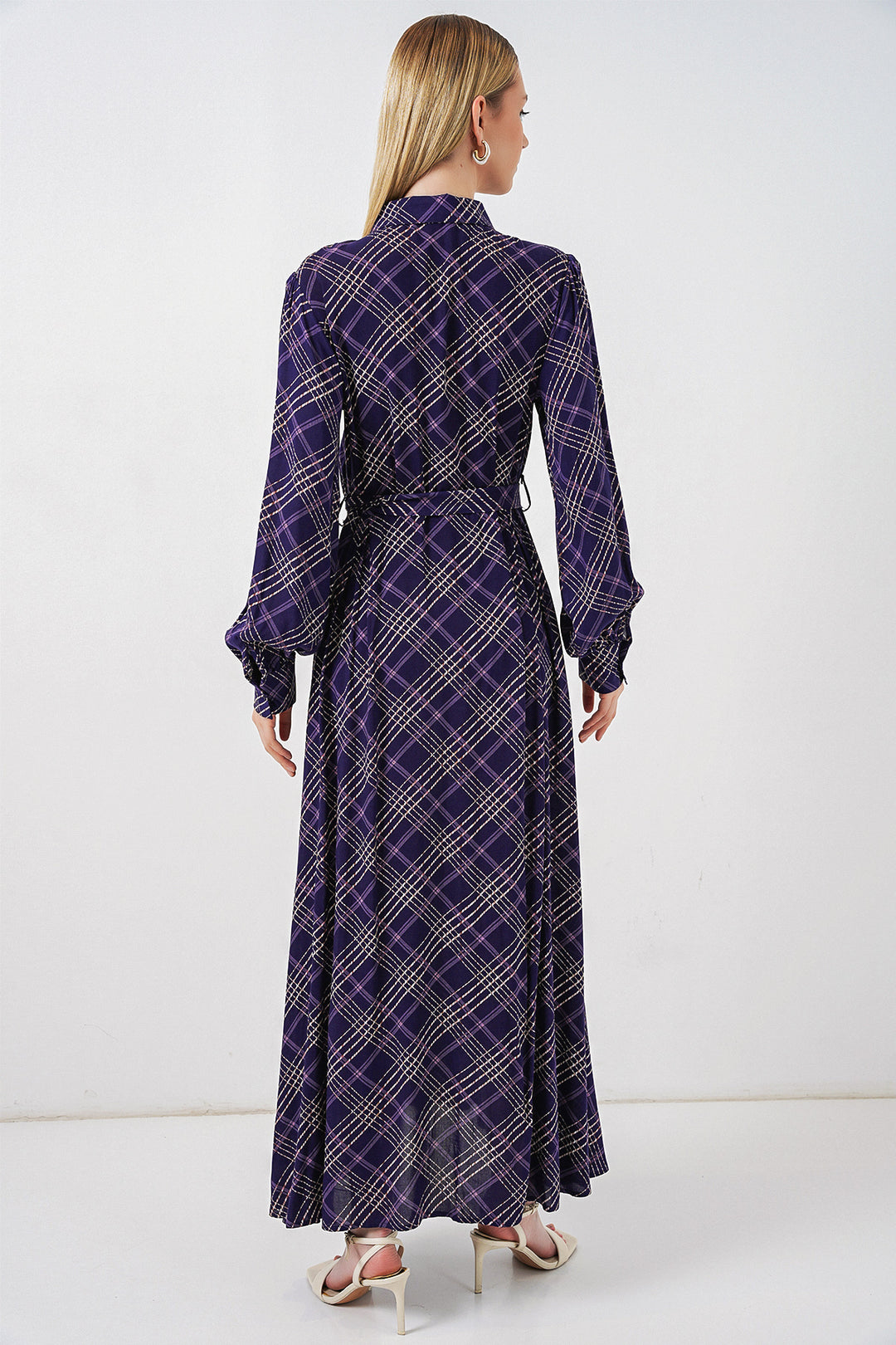 Bigdart Robe longue de hijab à boutons 2588 - Violet