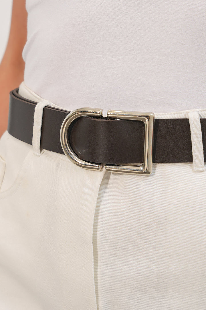 Bigdart Ceinture à grande boucle pour femme 031 - Marron