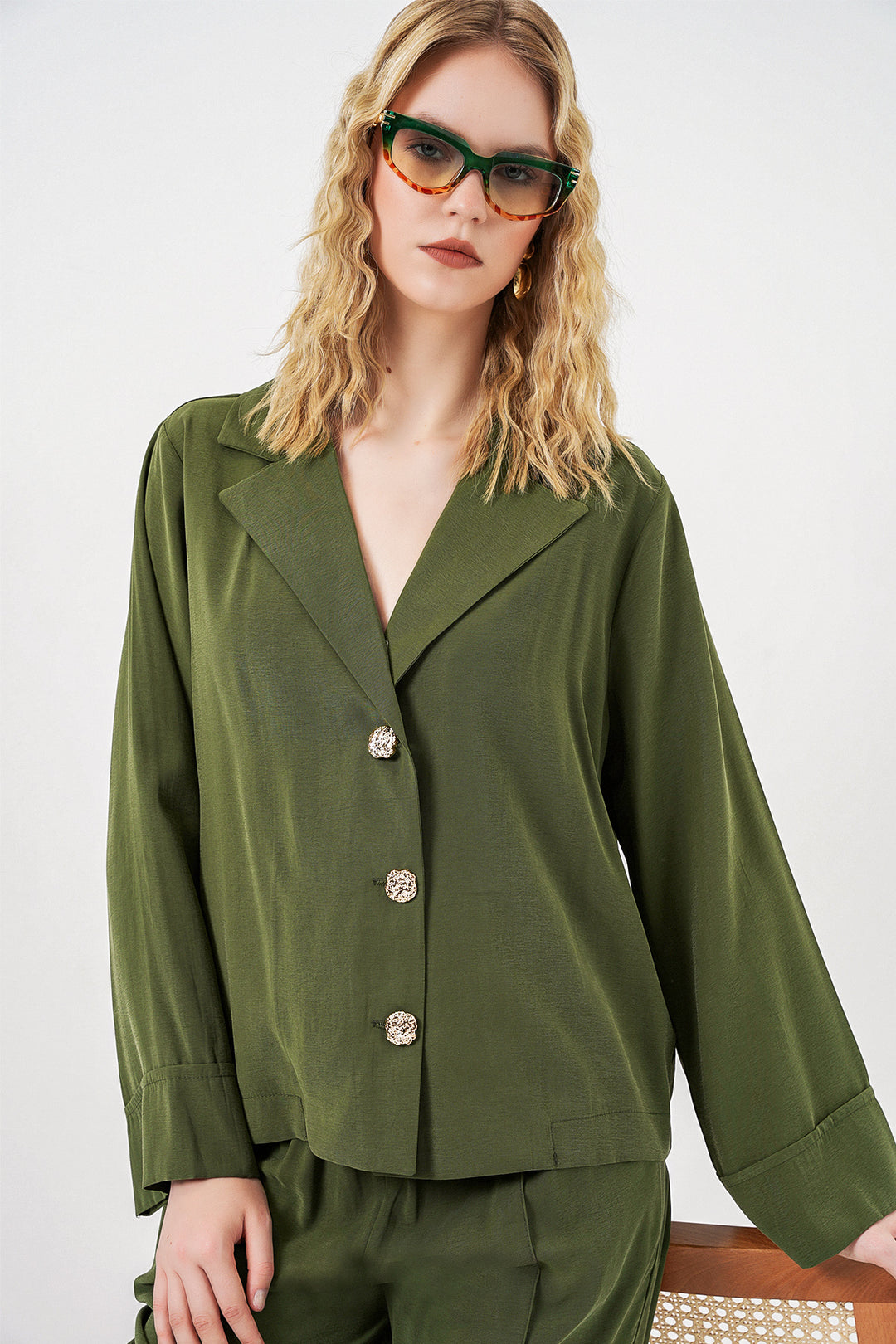 Bigdart Ensemble de Veste et Pantalon Femme 30065 - Kaki