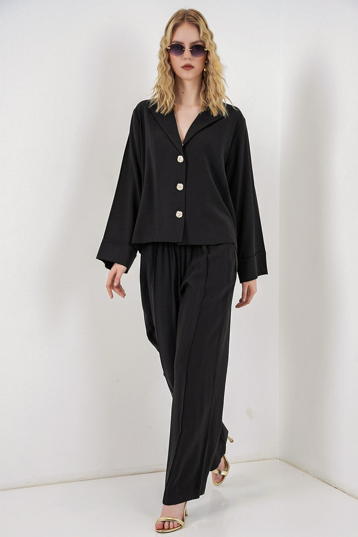 Bigdart Ensemble de Veste et Pantalon Femme 30065 - Noir