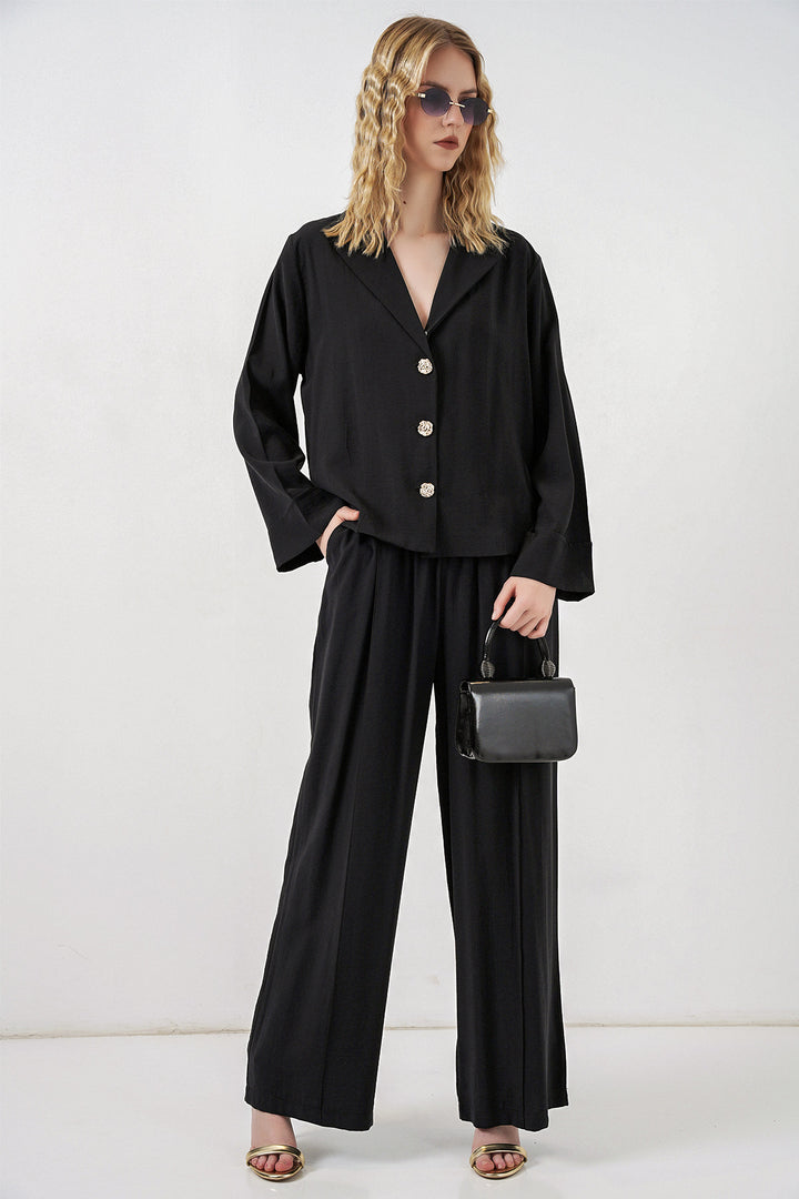 Bigdart Ensemble de Veste et Pantalon Femme 30065 - Noir