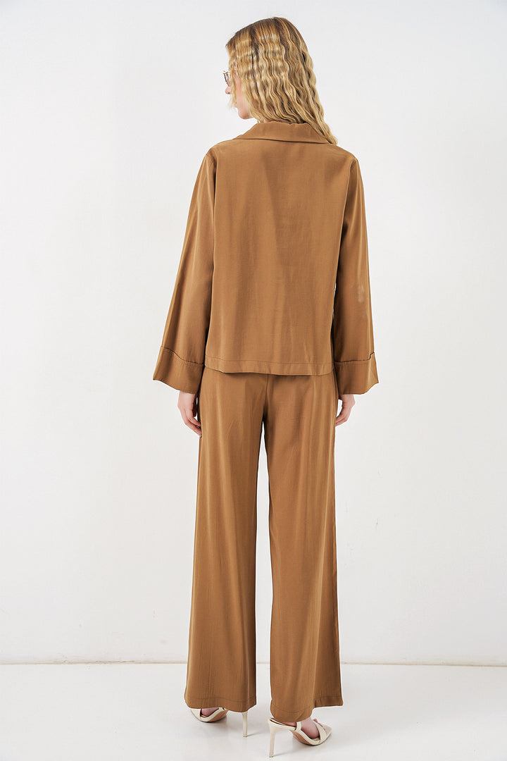 Bigdart Ensemble de Veste et Pantalon Femme 30065 - Tabac