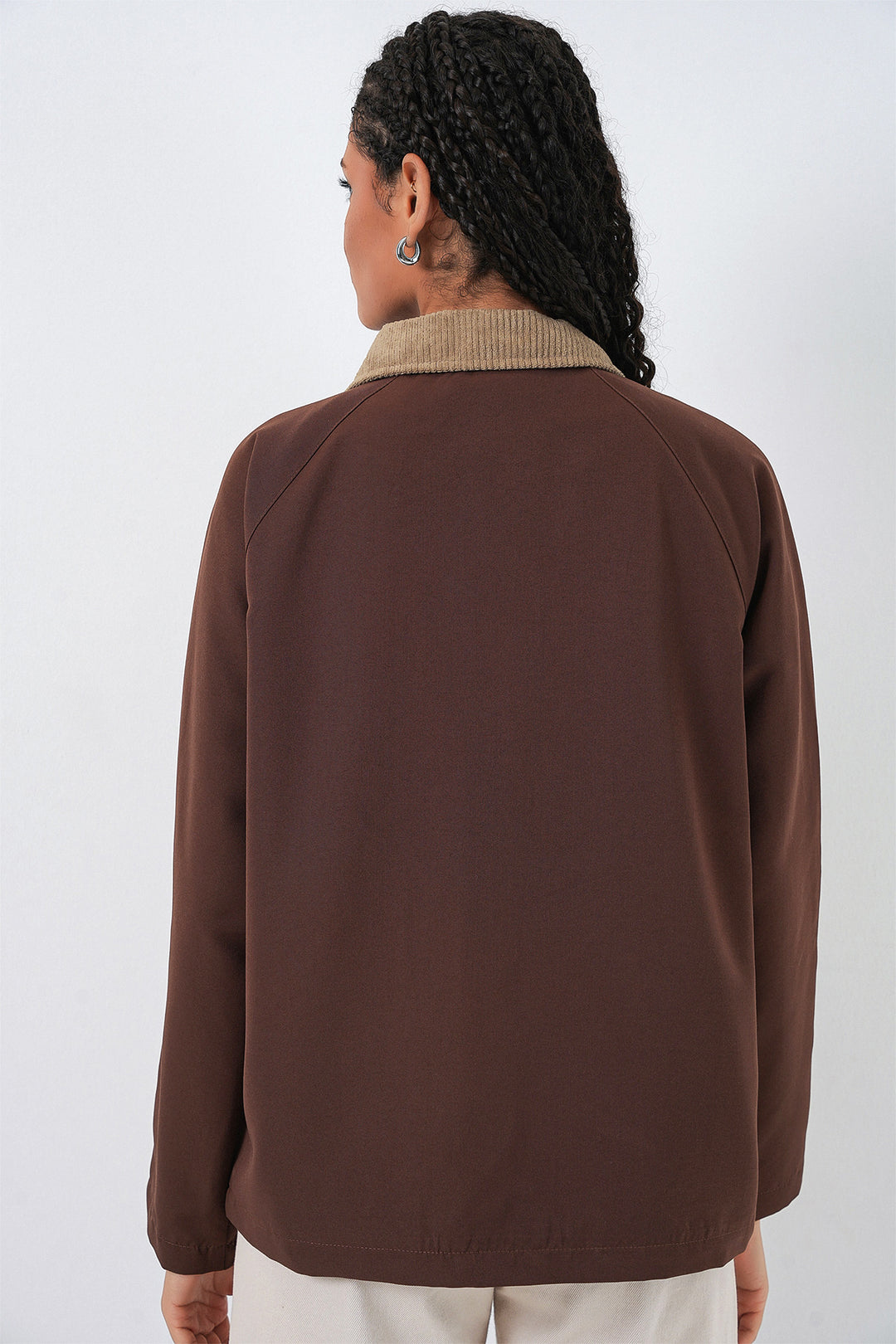 Bigdart Veste Oversize à Poches Femme 5973 - Marron