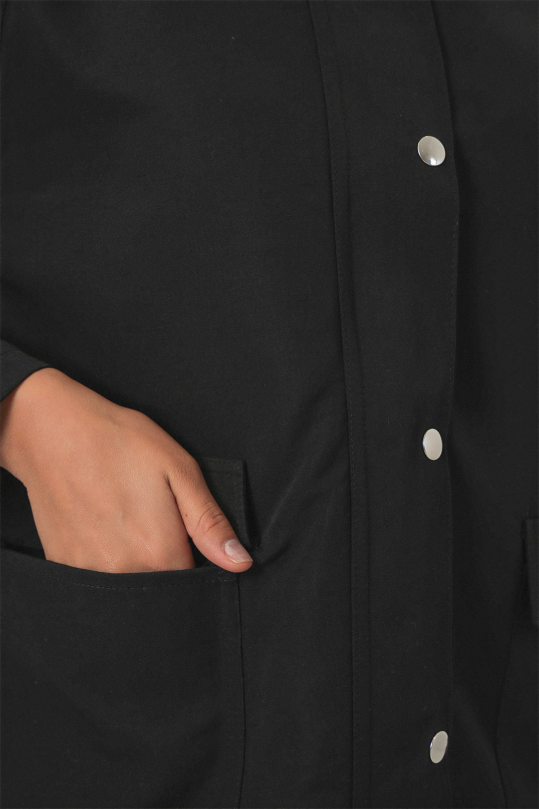 Bigdart Veste Oversize à Poches Femme 5973 - Noir