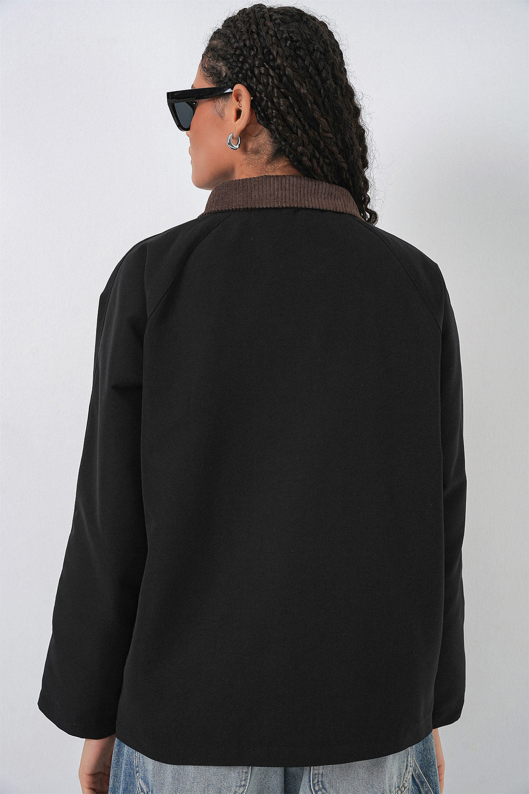 Bigdart Veste Oversize à Poches Femme 5973 - Noir