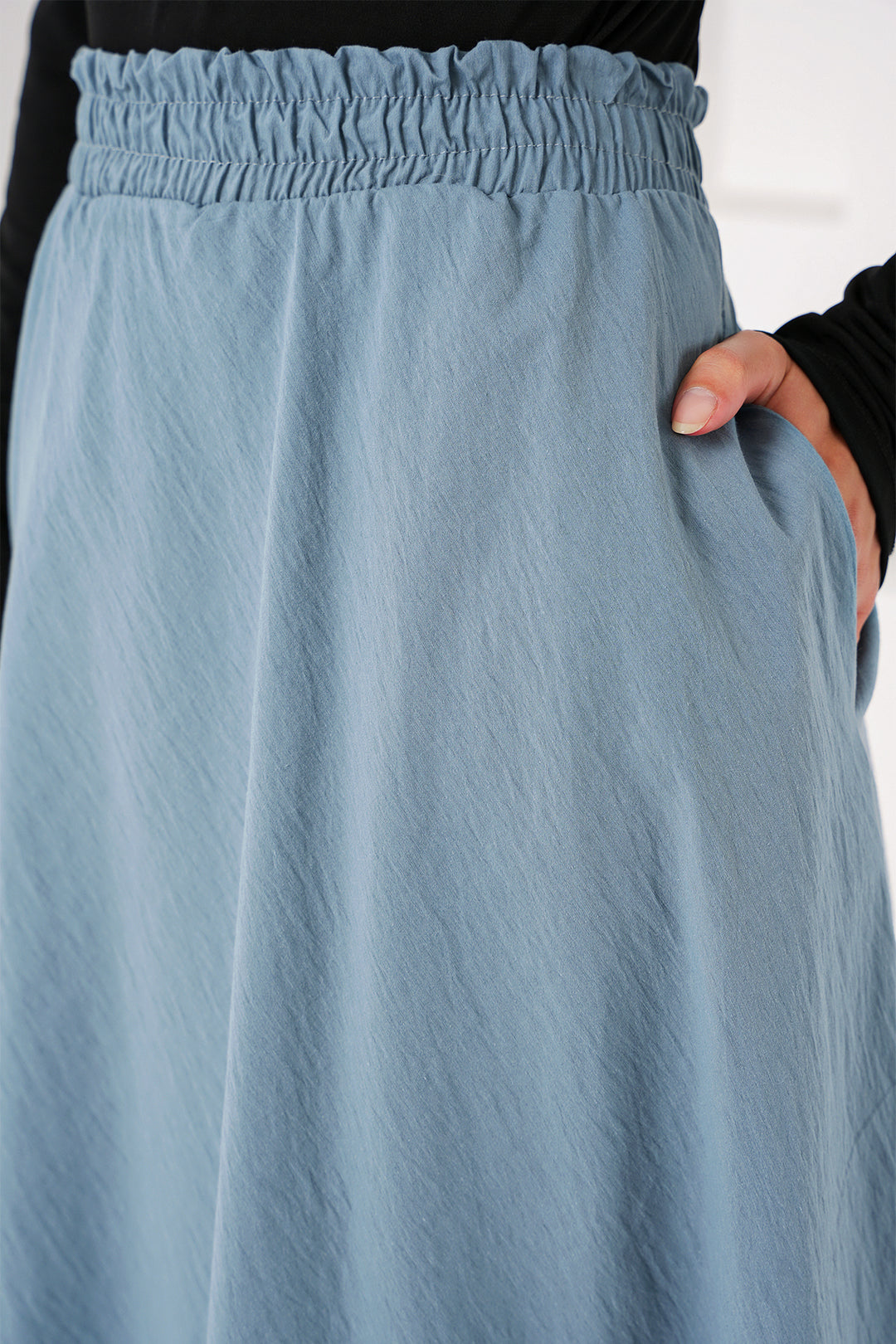 Bigdart Jupe longue à poches pour femme 8024 - Indigo