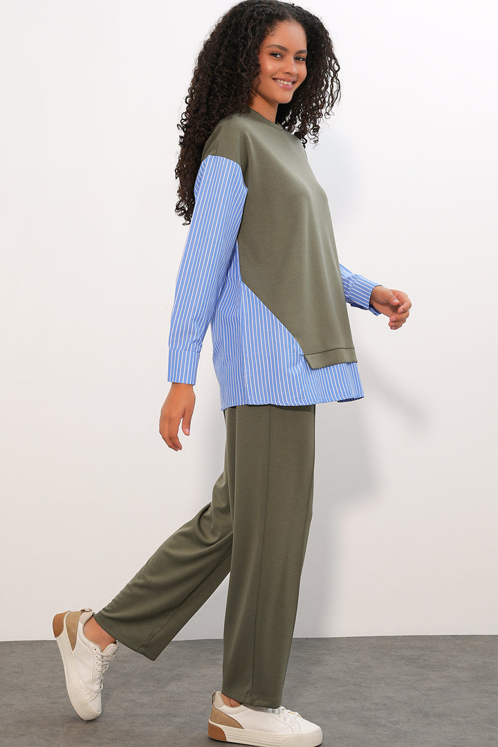 Bigdart Ensemble Femme à Rayures 6750 - Vert d'eau
