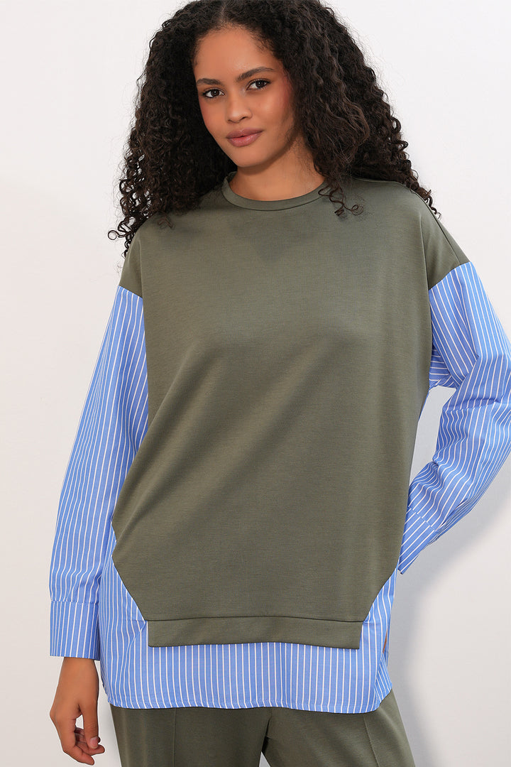 Bigdart Ensemble Femme à Rayures 6750 - Vert d'eau