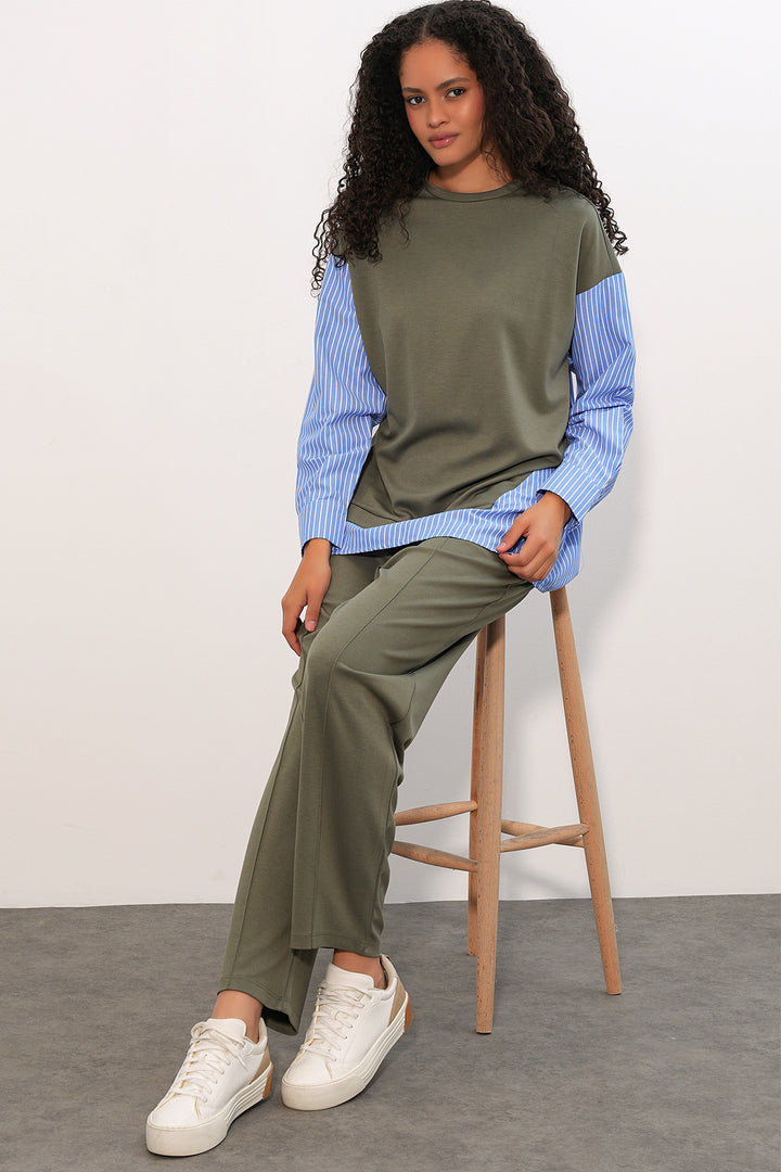 Bigdart Ensemble Femme à Rayures 6750 - Vert d'eau