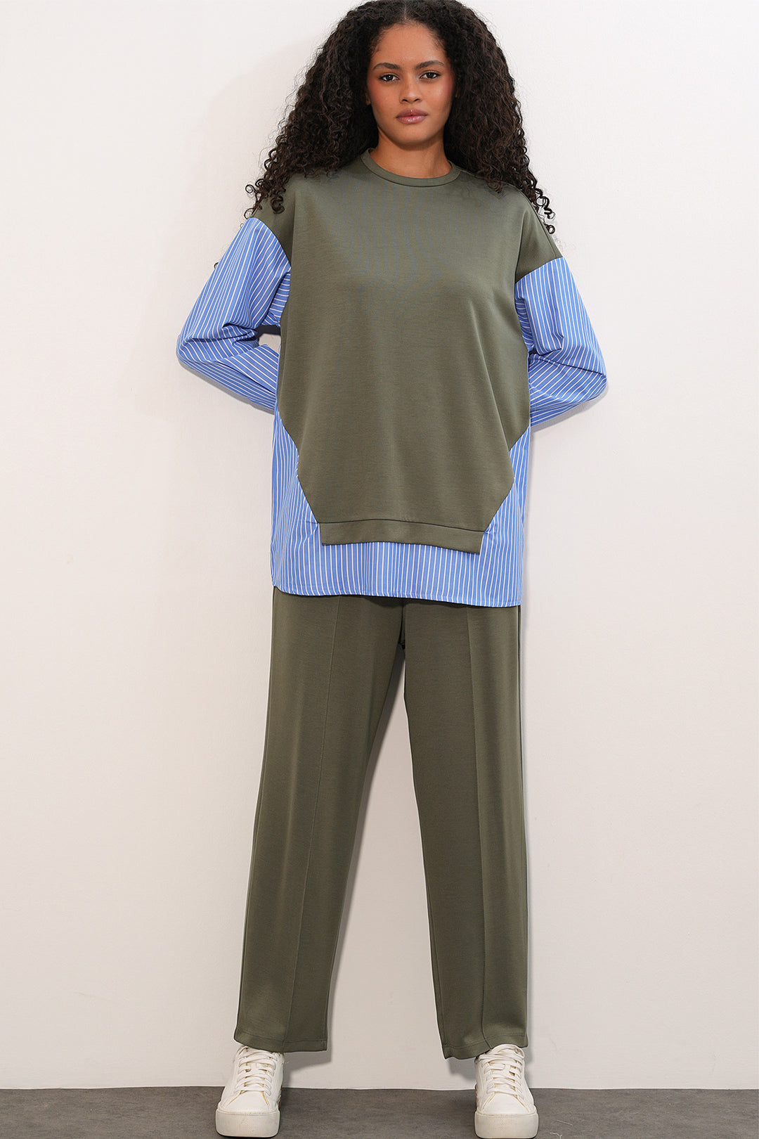 Bigdart Ensemble Femme à Rayures 6750 - Vert d'eau