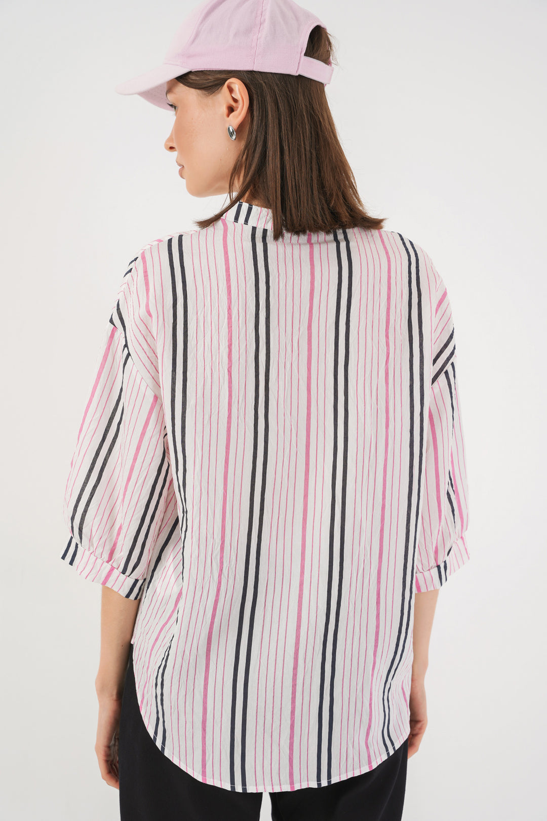 Bigdart Blouse oversize rayée pour femme 967 - Rose