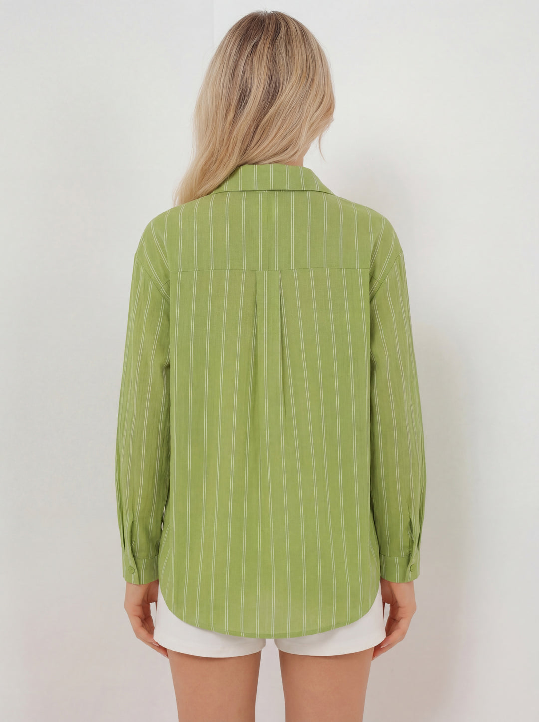 Bigdart Chemise oversize rayée pour femme 20293 - e.Vert