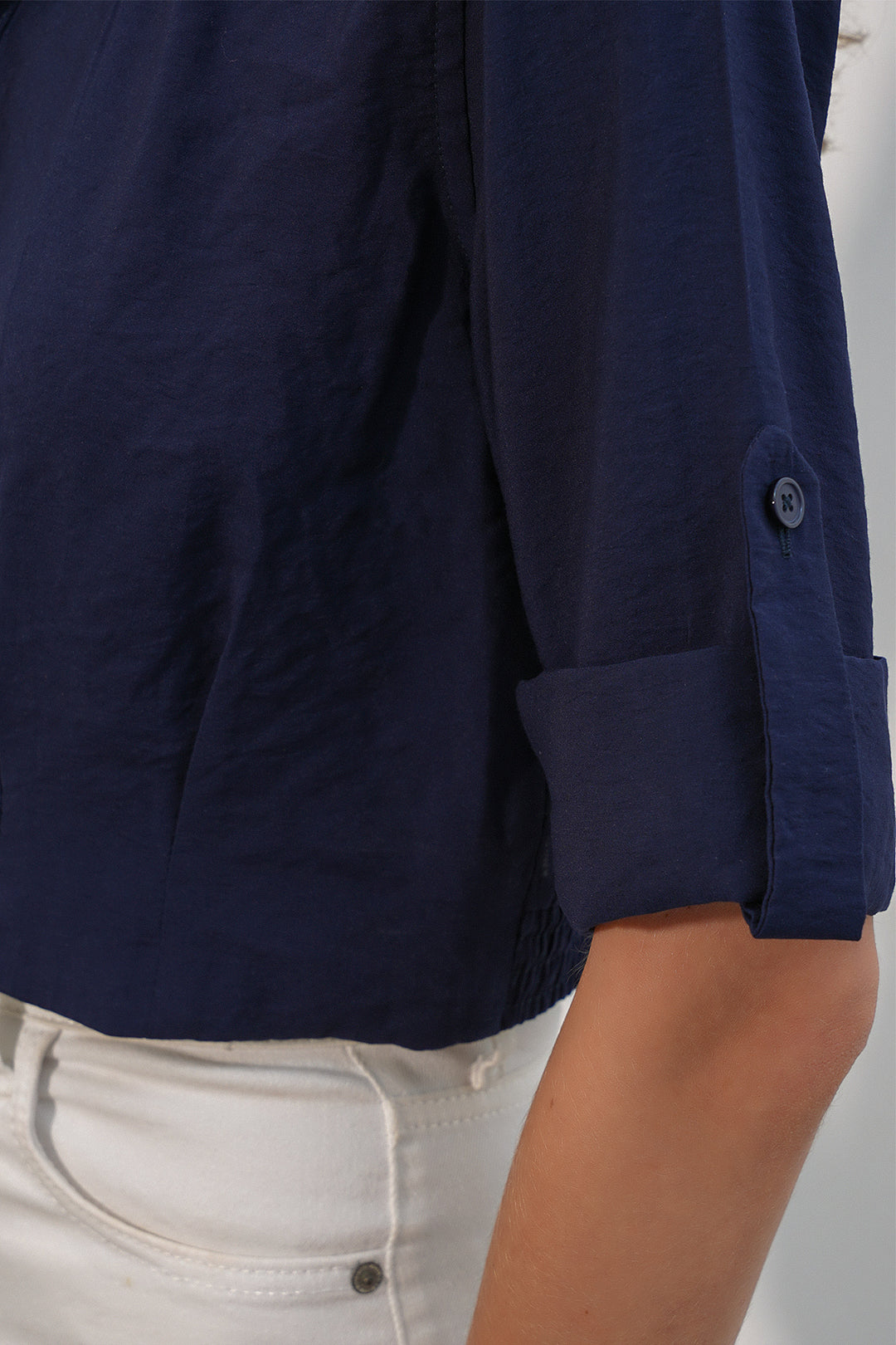 Bigdart Chemise courte oversize pour femme 20390 - Bleu marine