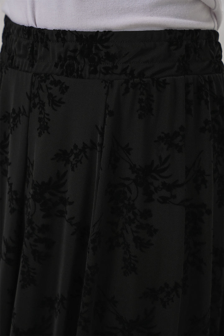 Bigdart Jupe doublée à motifs pour femme 8059 - Noir