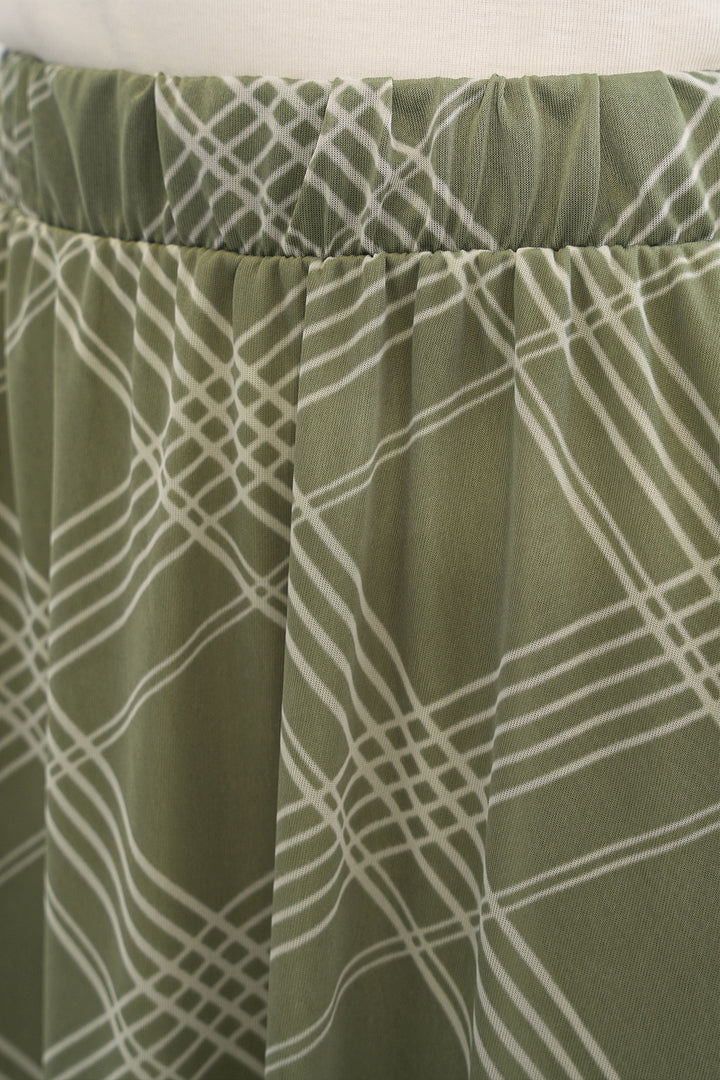 Bigdart Jupe doublée à motifs pour femme 8075 - Vert d'eau