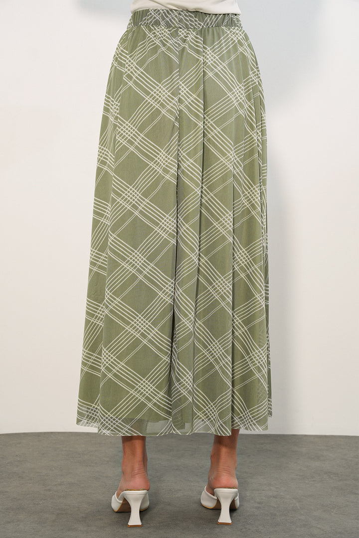 Bigdart Jupe doublée à motifs pour femme 8075 - Vert d'eau
